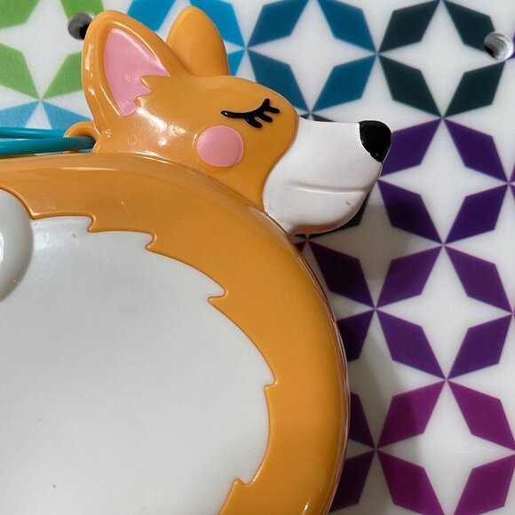 Polly Pocket Cute Corgi Puppy Dog Compact Open Close Kids Toy Pretend Play - Picture 15 of 16